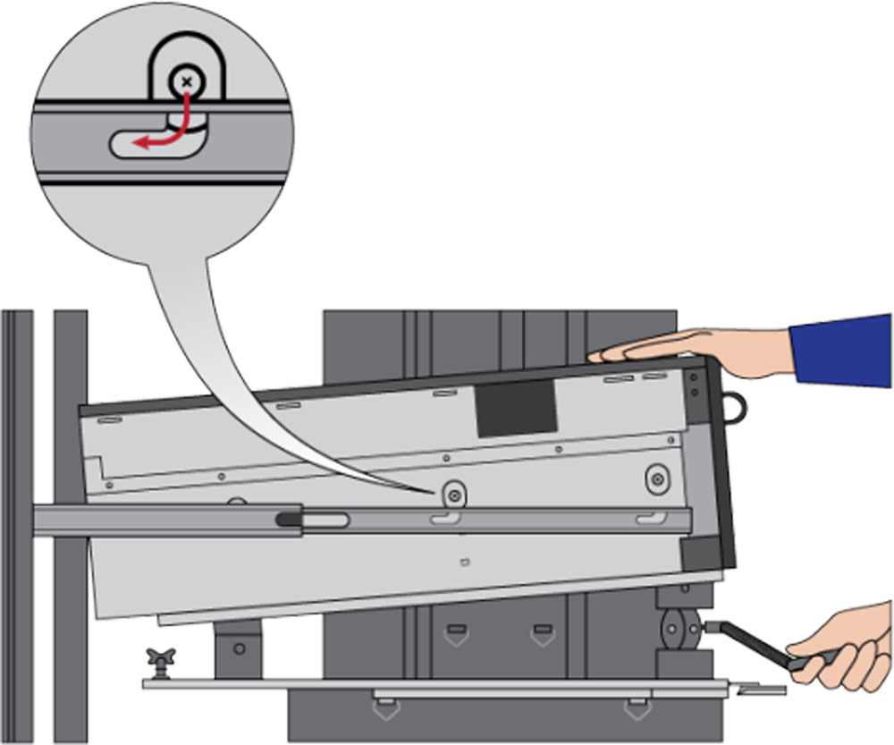 illustration of dropping server into j-slots