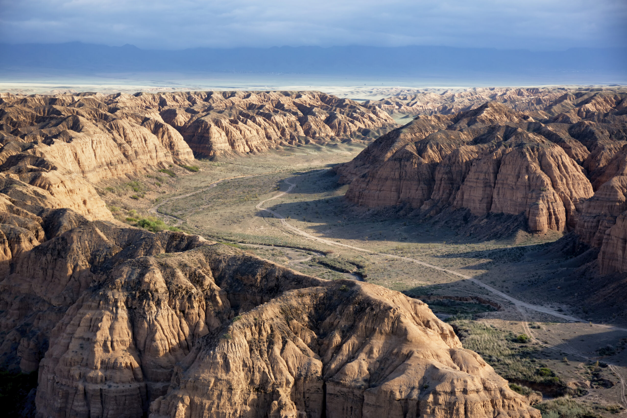 Zhabyr Canyon (Yellow canyon) in National park Charyn, Kazakhstan
